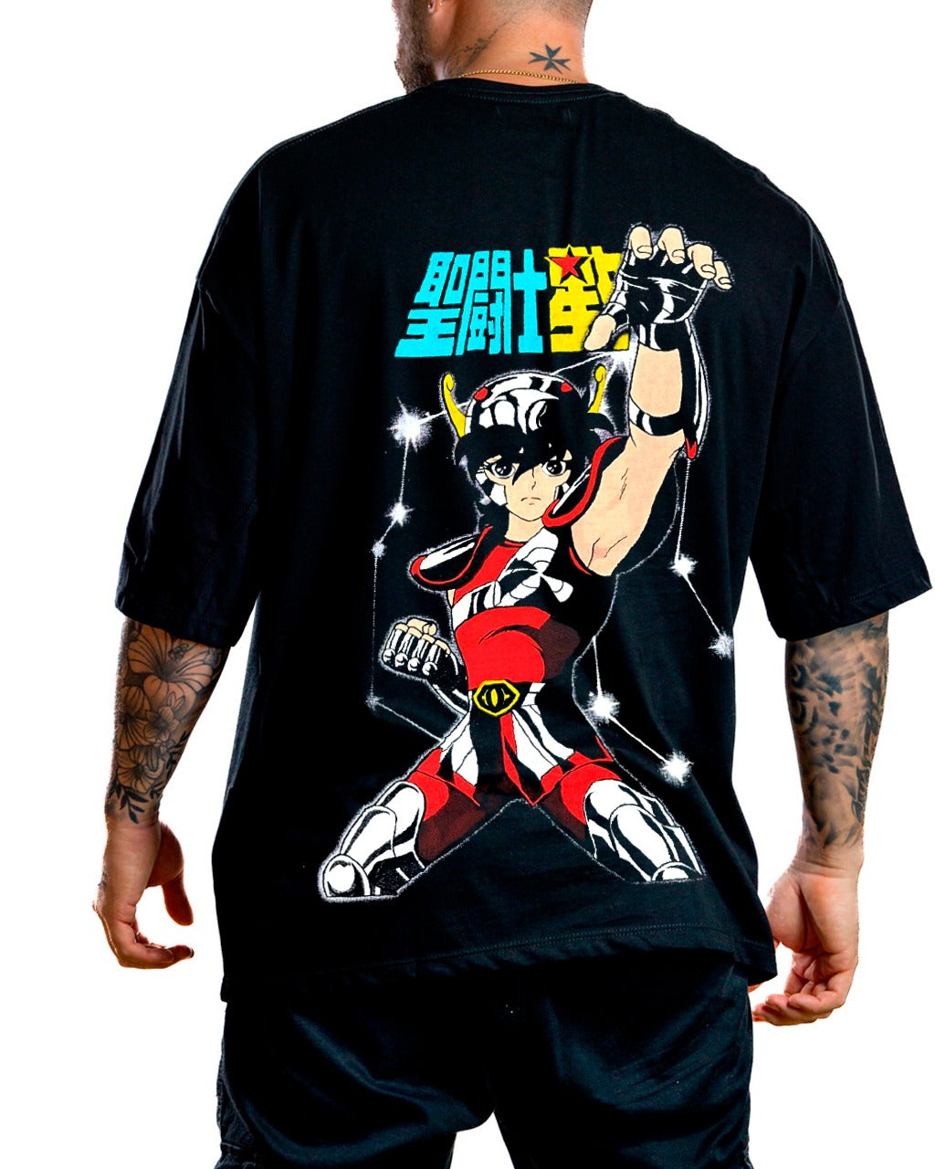 Oversize Negra Saint Seiya