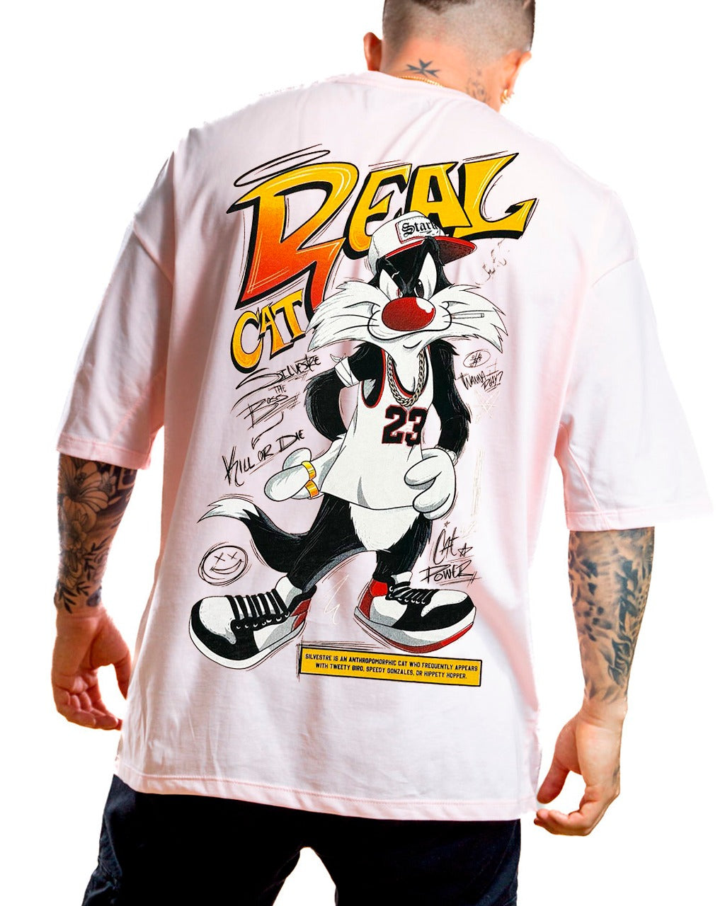 Oversize Rosada El Gato Silvestre