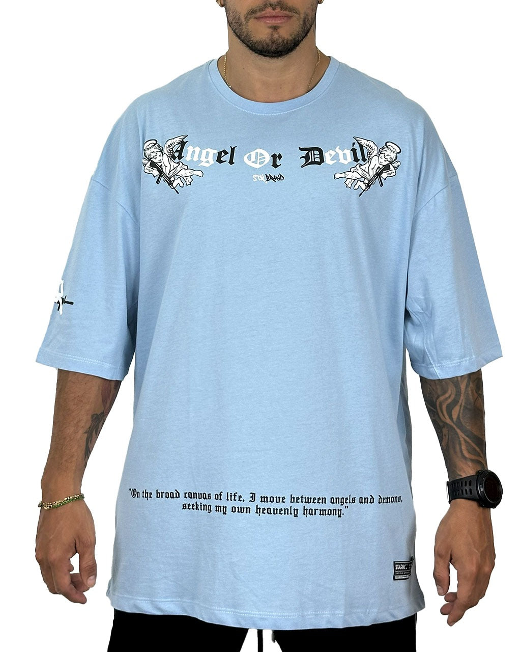 Oversize Azul Cielo Angel Or Debil