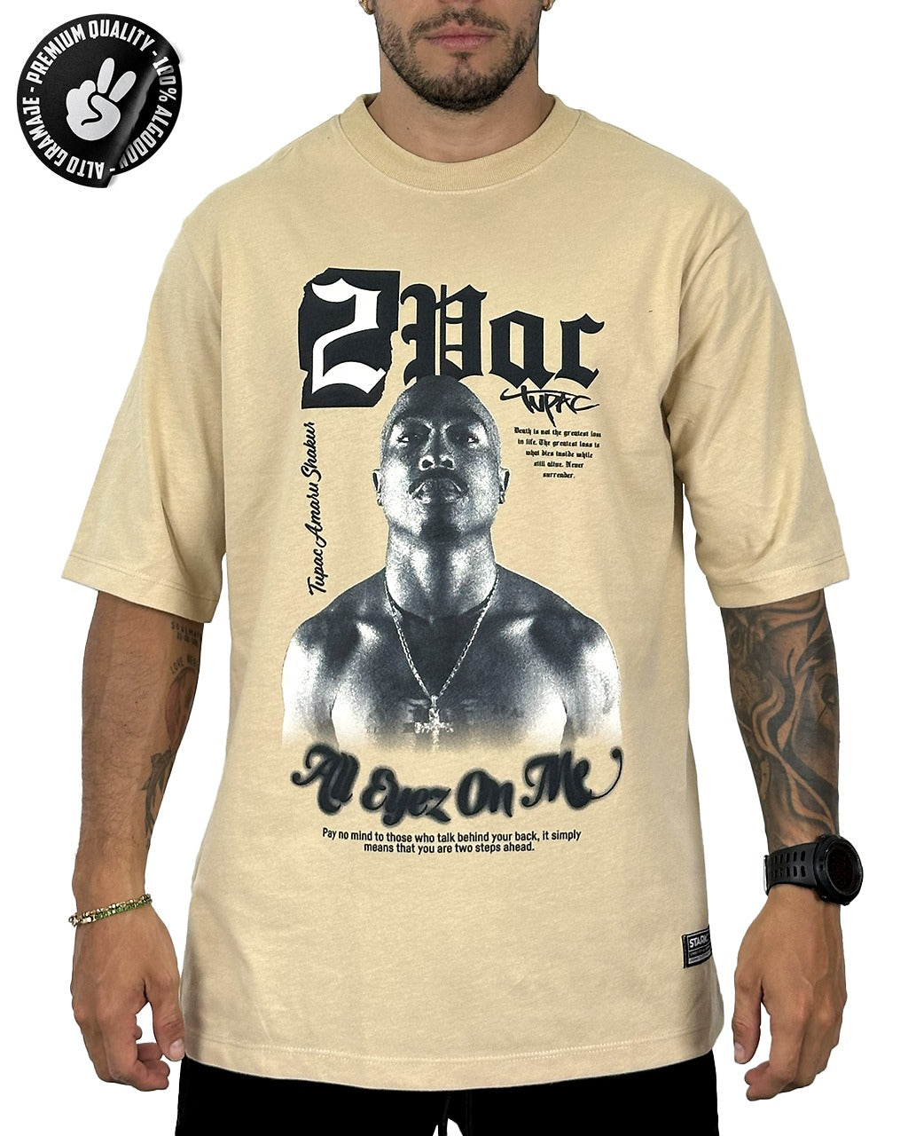 Oversize Beige 2 Pac Alto Gramaje