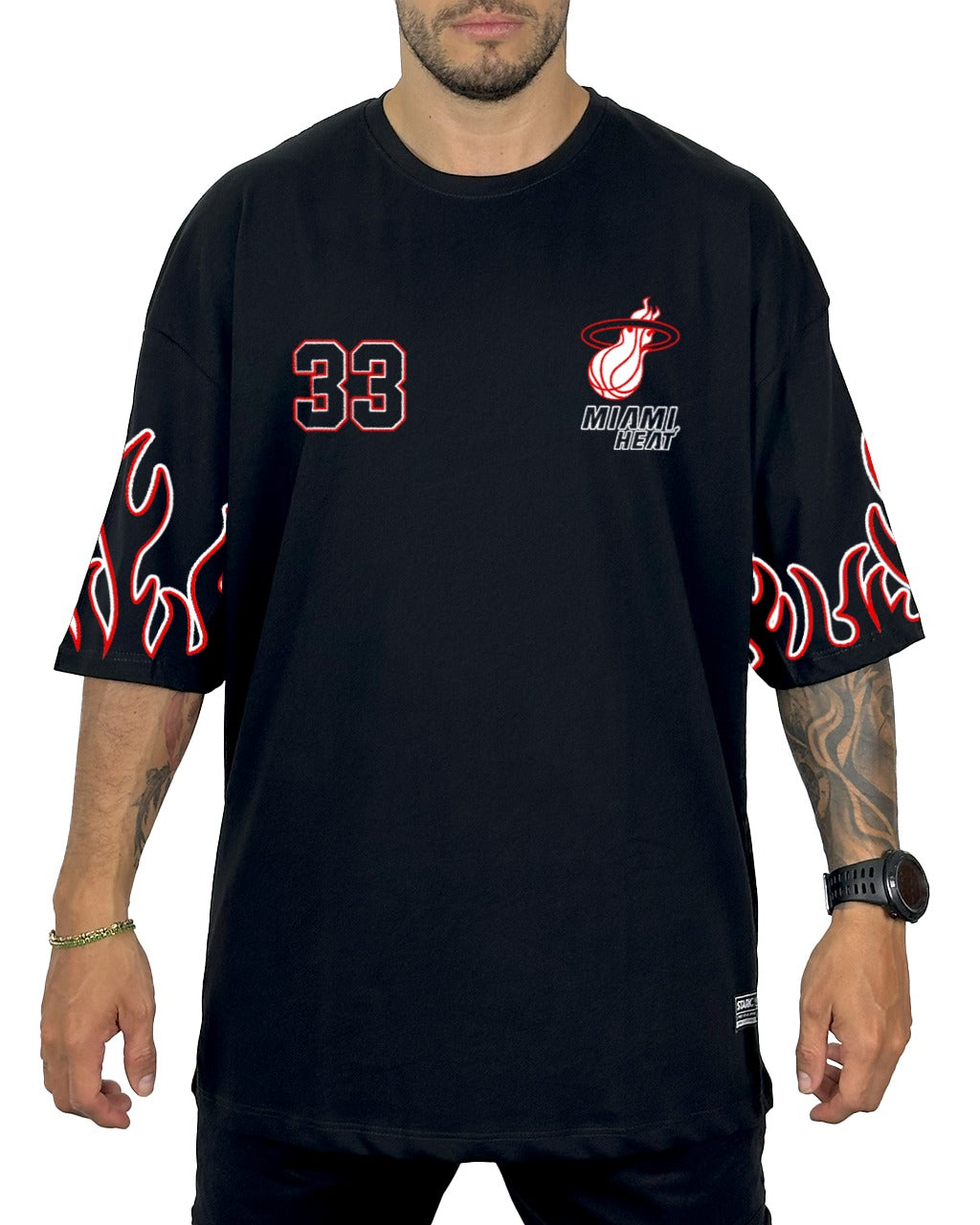 Oversize Negra Miami Heat 33