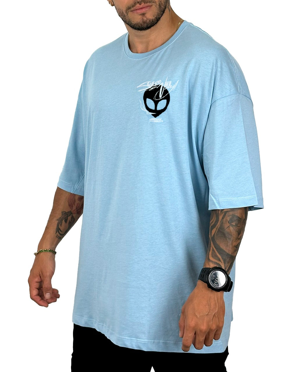 Oversize Azul Galaxy Alien