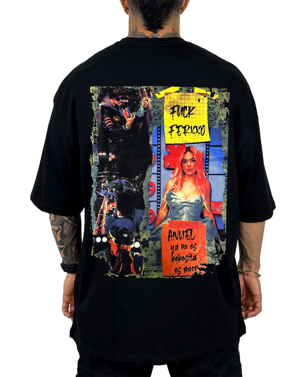 Oversize Negra Anuel Vs Feid