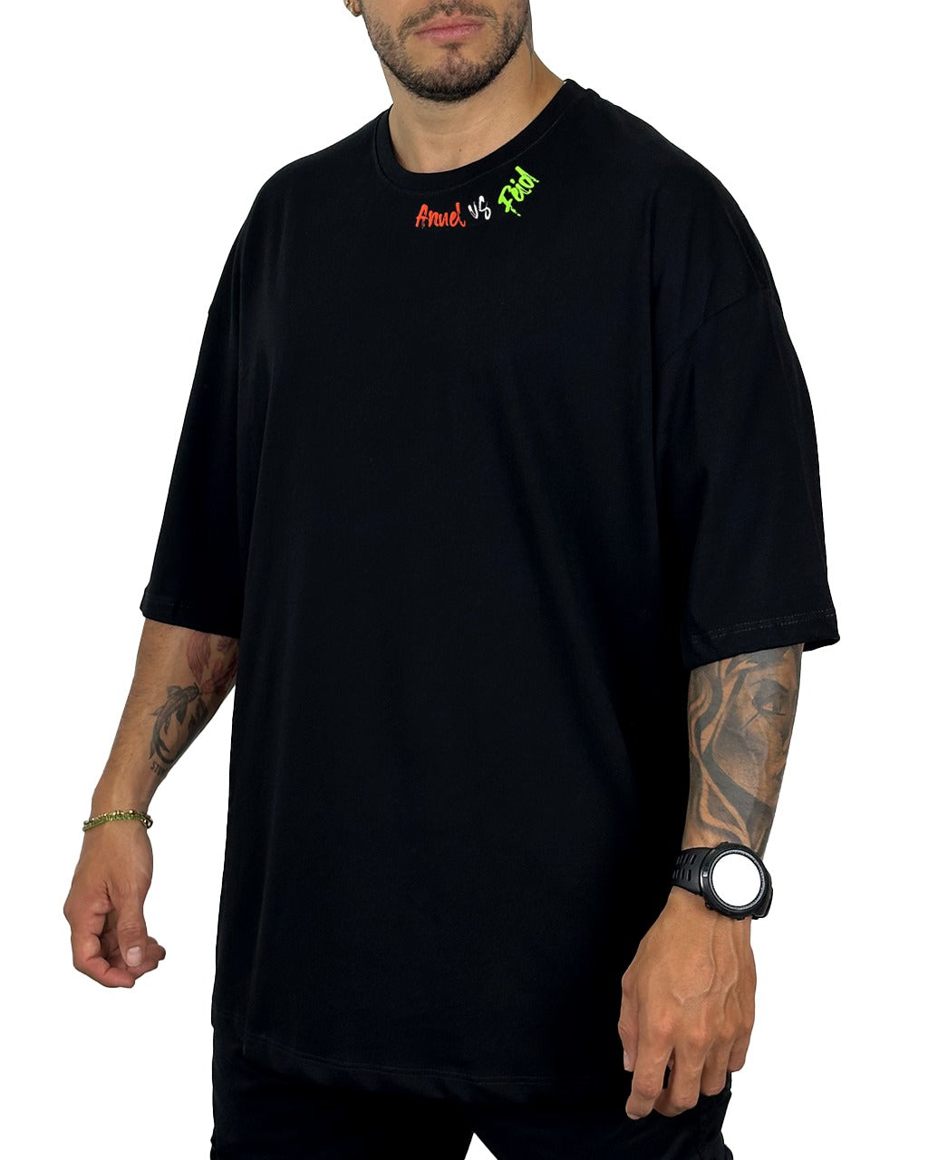 Oversize Negra Anuel Vs Feid