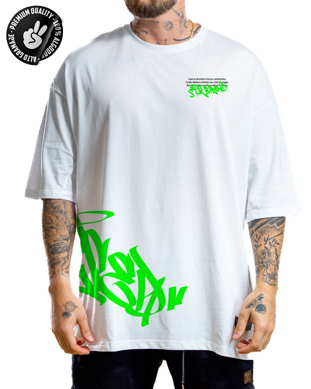 Oversize Blanca Stark Neon Alto Gramaje