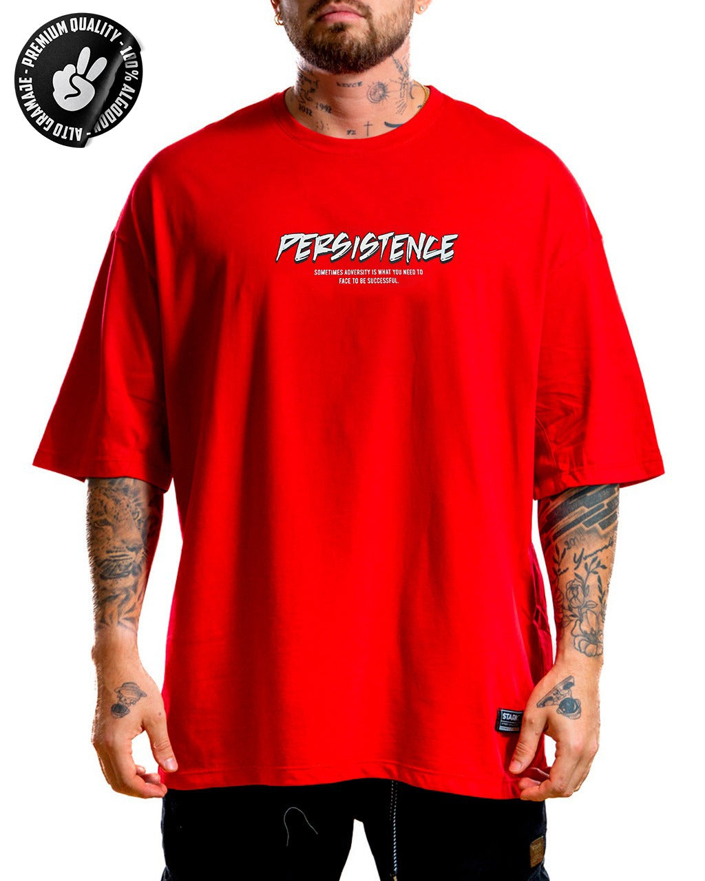 Oversize Rojo Persistence Alto Gramaje