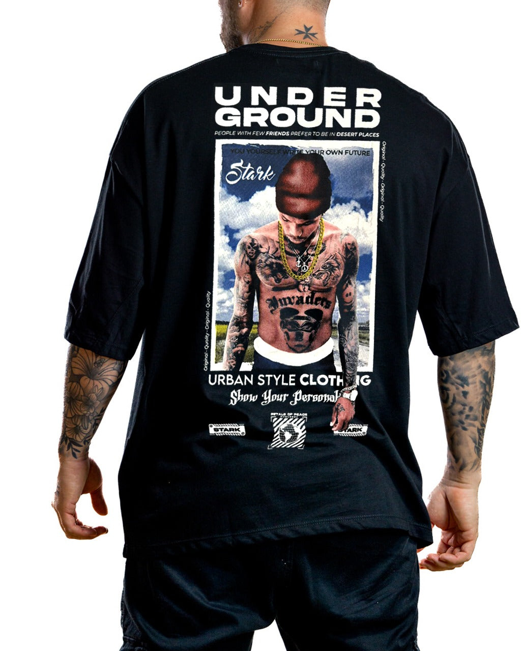 Oversize Negra Under Ground