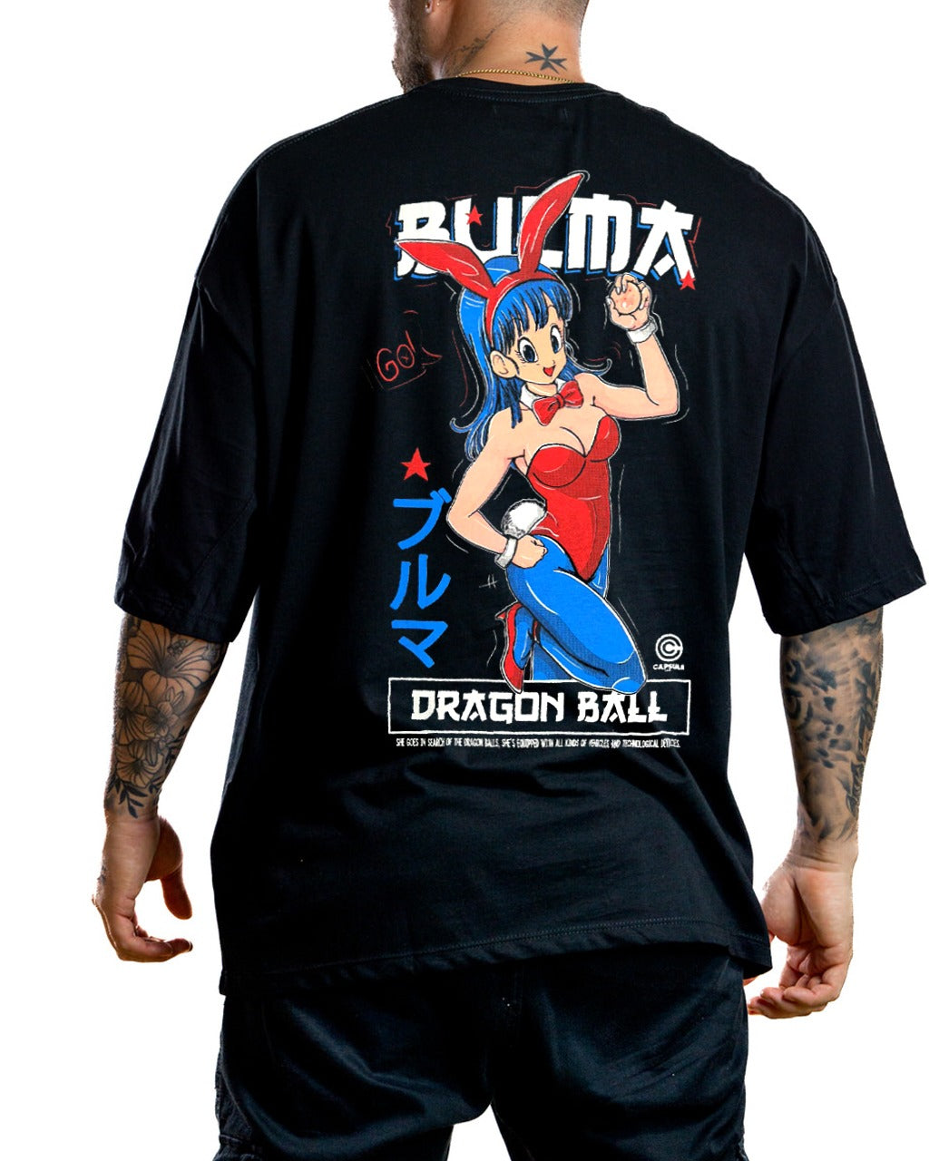 Oversize Negra Bulma Dragon Ball