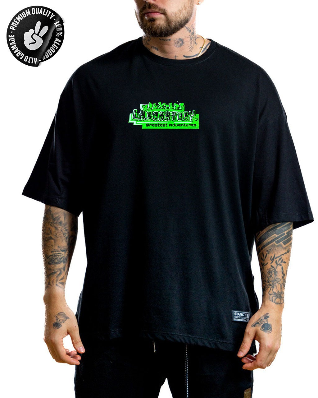 Oversize Negra Genius Alto Gramaje