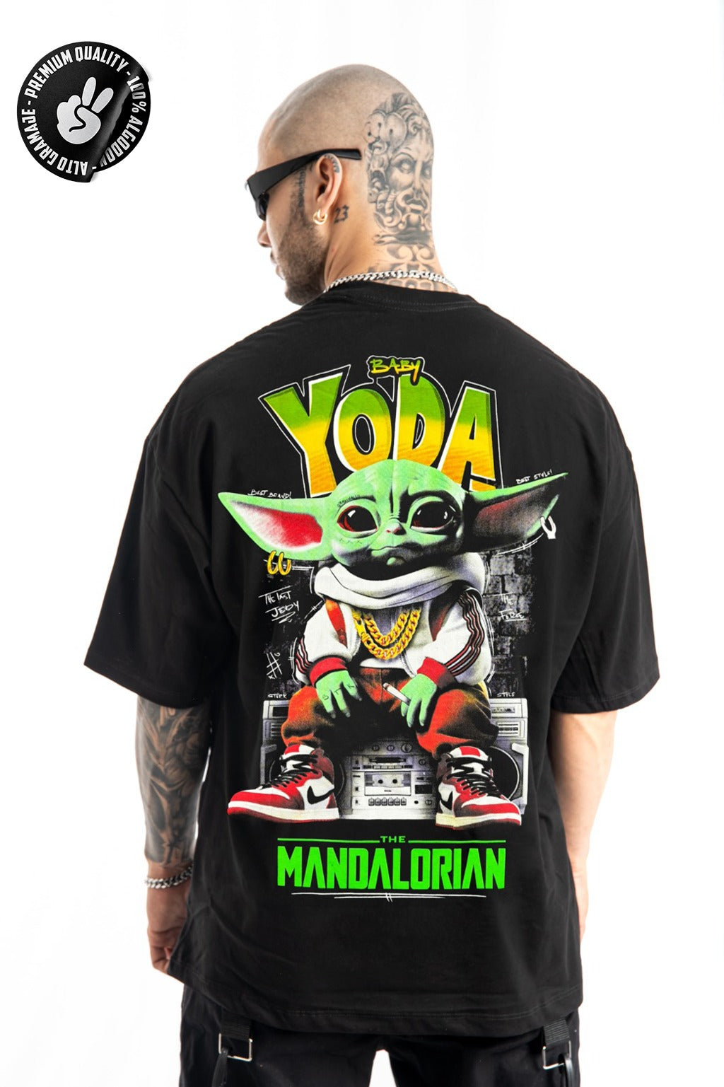 Oversize Negra Yoda Alto Gramaje
