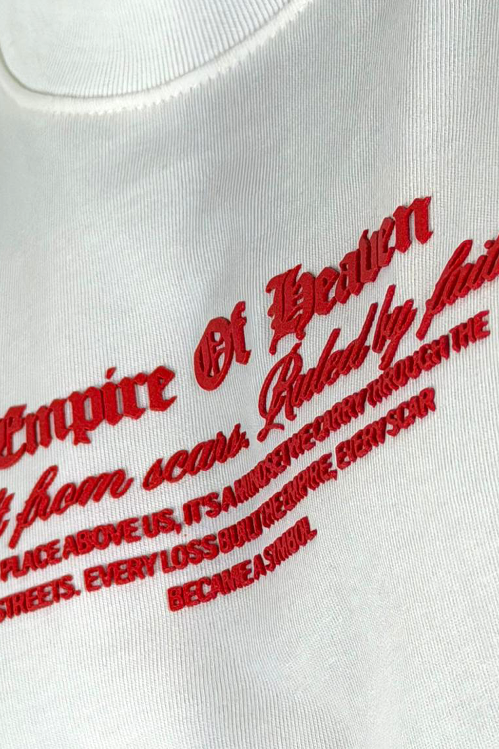 Camisilla Crudo Empire of Heaven alto gramaje