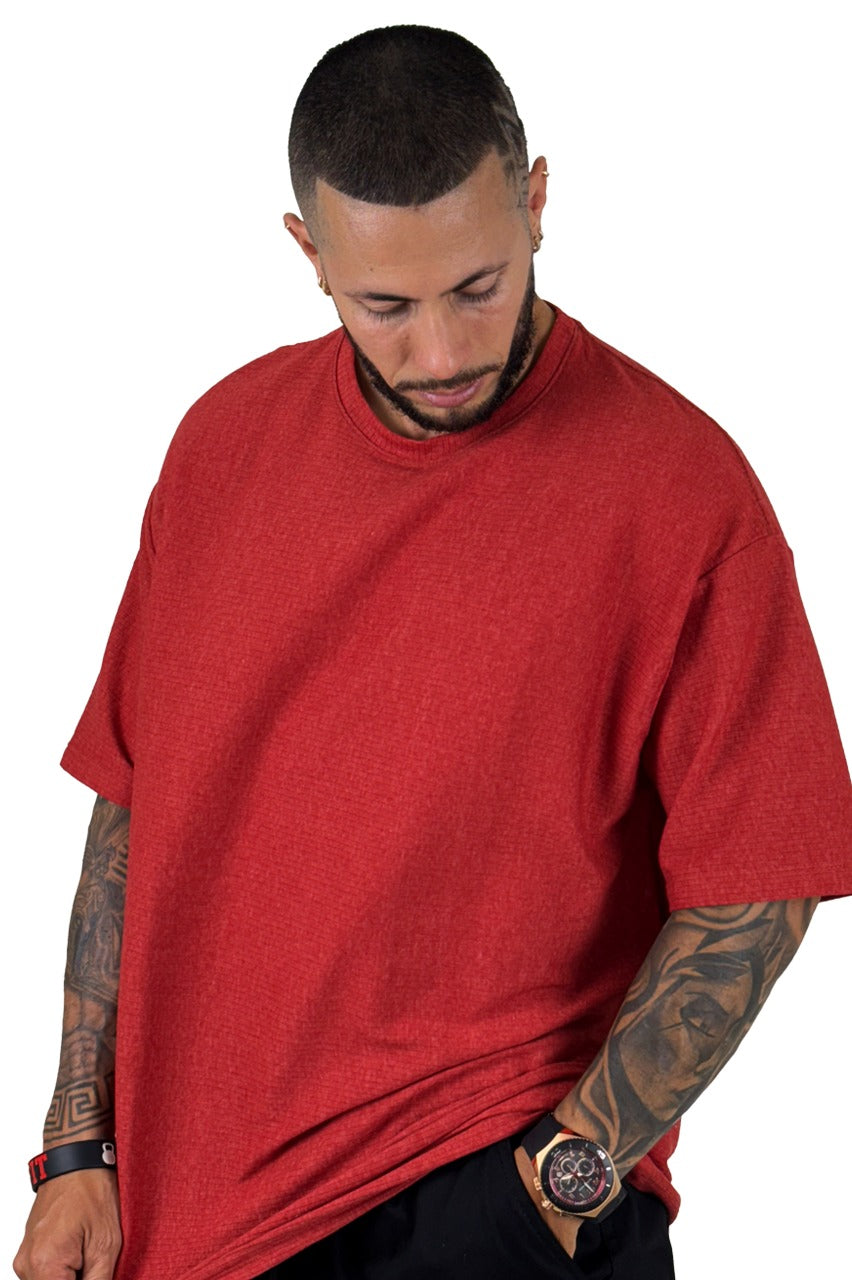 Over texturizada cants rib rojo