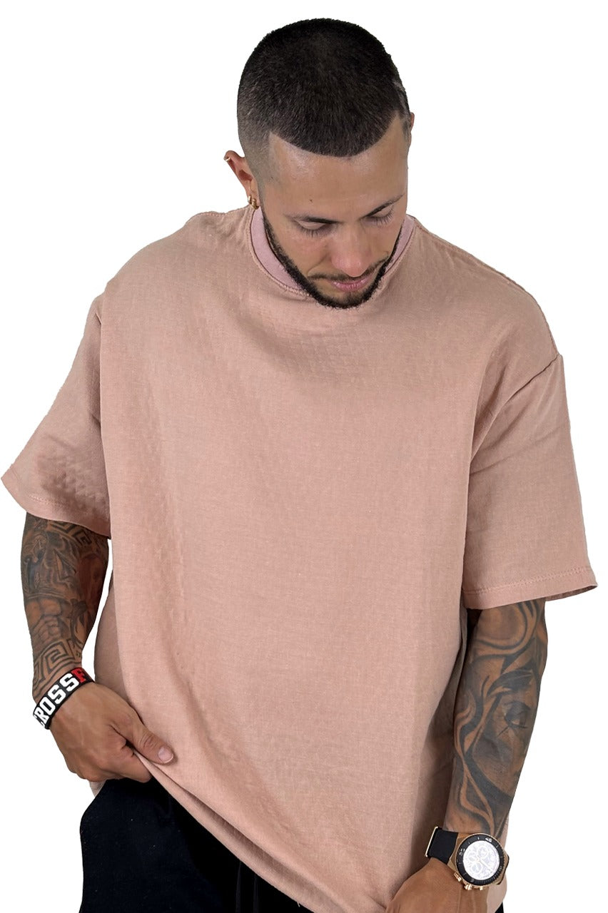 Over texturizada dubby beige