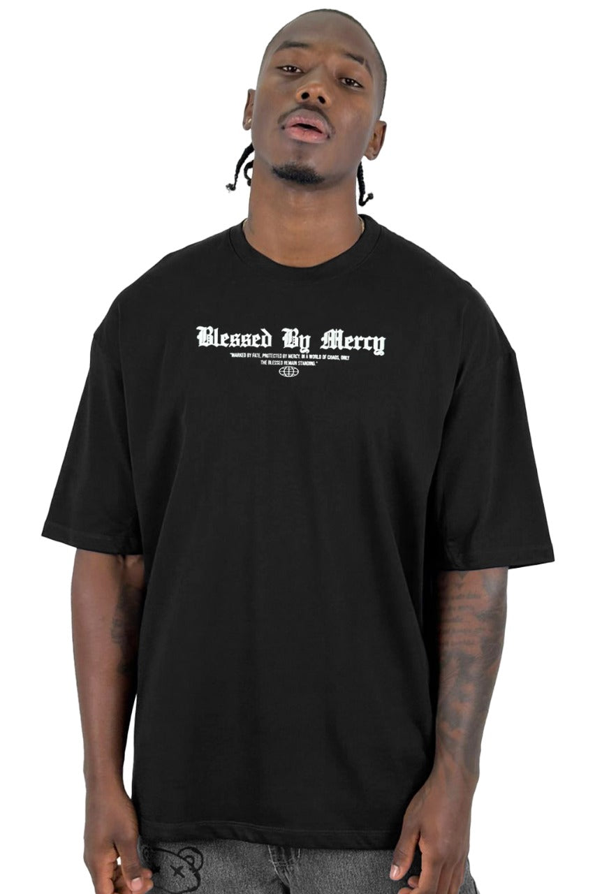 Oversize Negra Blessed Mercy Alto Gramaje