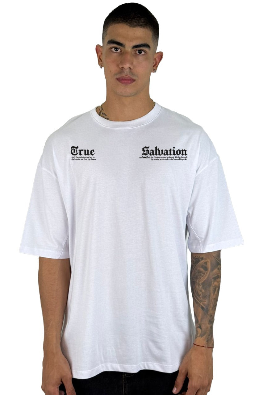Oversize Blanca True Salvation Alto gramaje