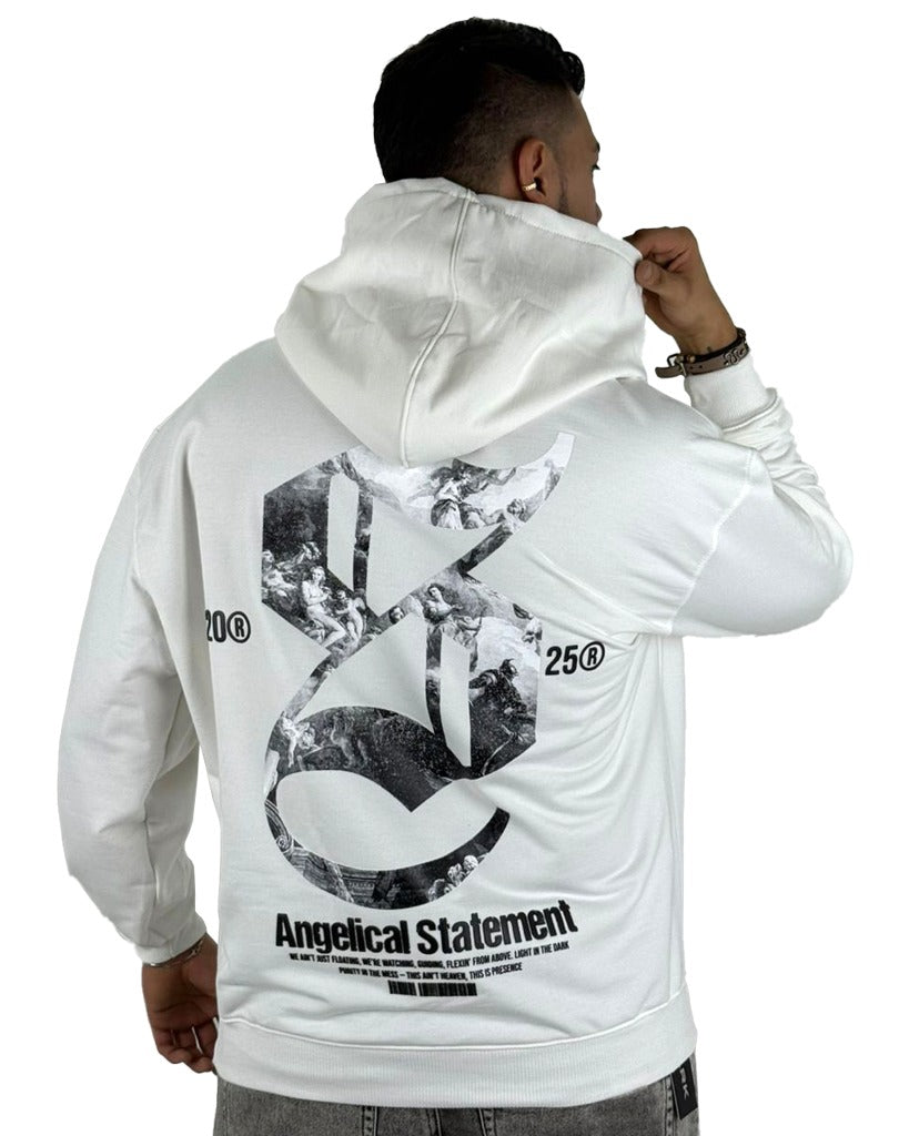 Buzo Crema capucha Angelical Statement
