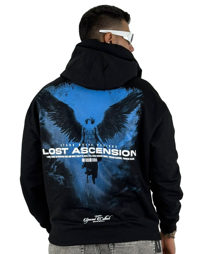 Buzo Negro capucha Lost Ascension