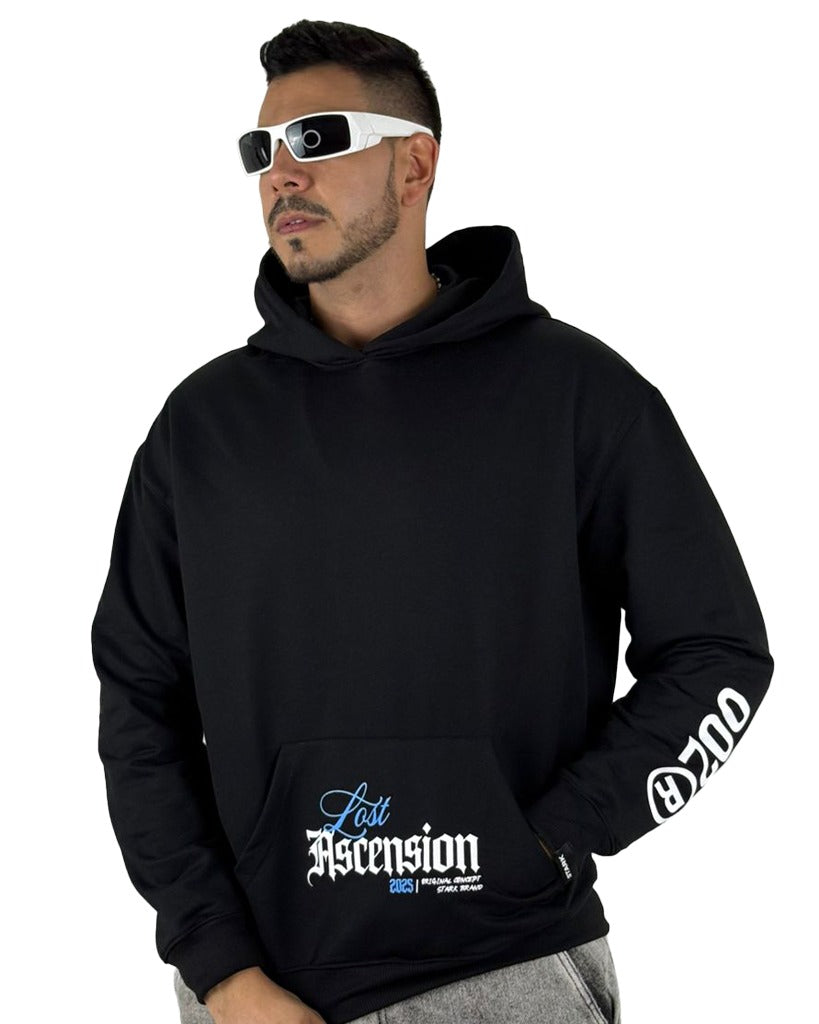 Buzo Negro capucha Lost Ascension