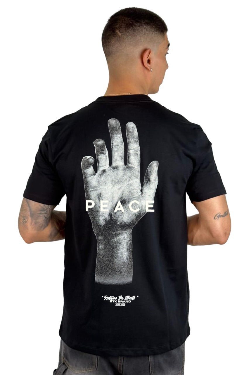 Camiseta Negra Peace 1994 Alto Gramaje
