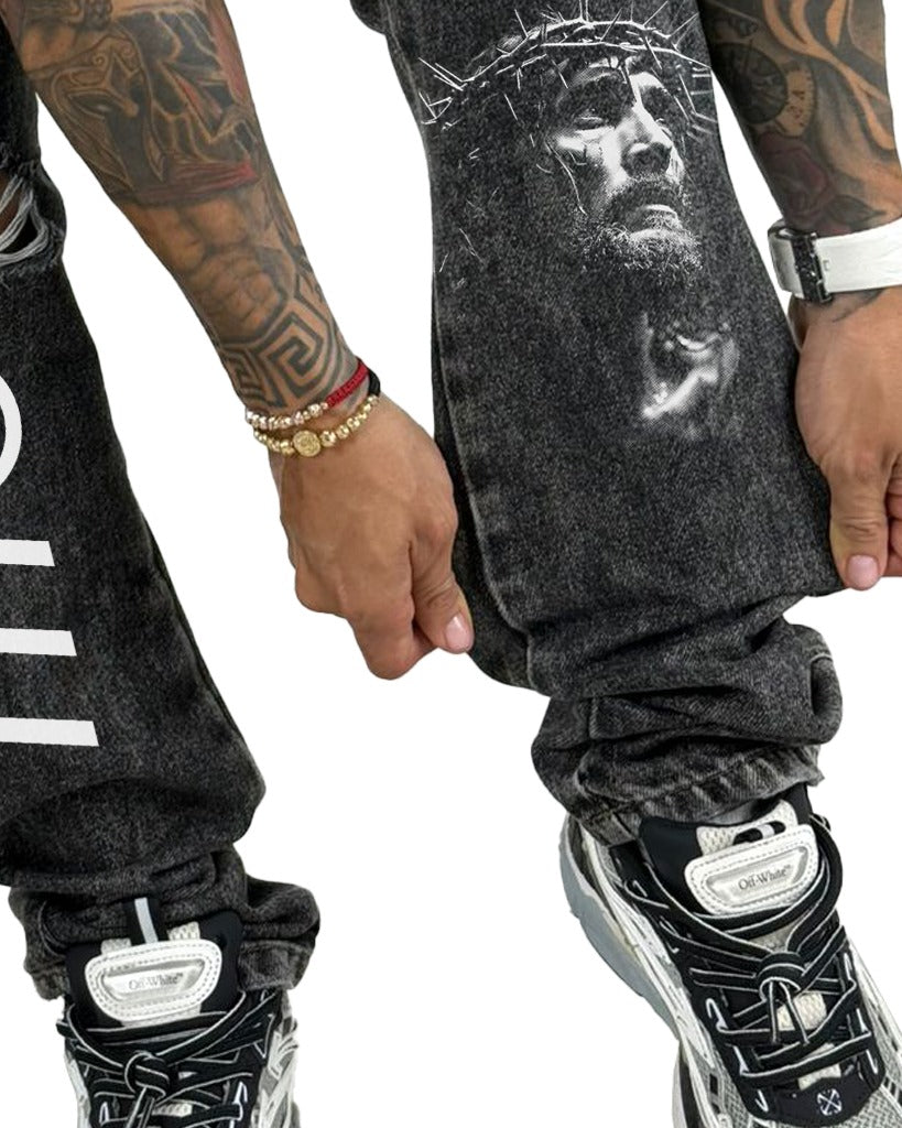 Regular Basico Negro Stamp 777 Cristo