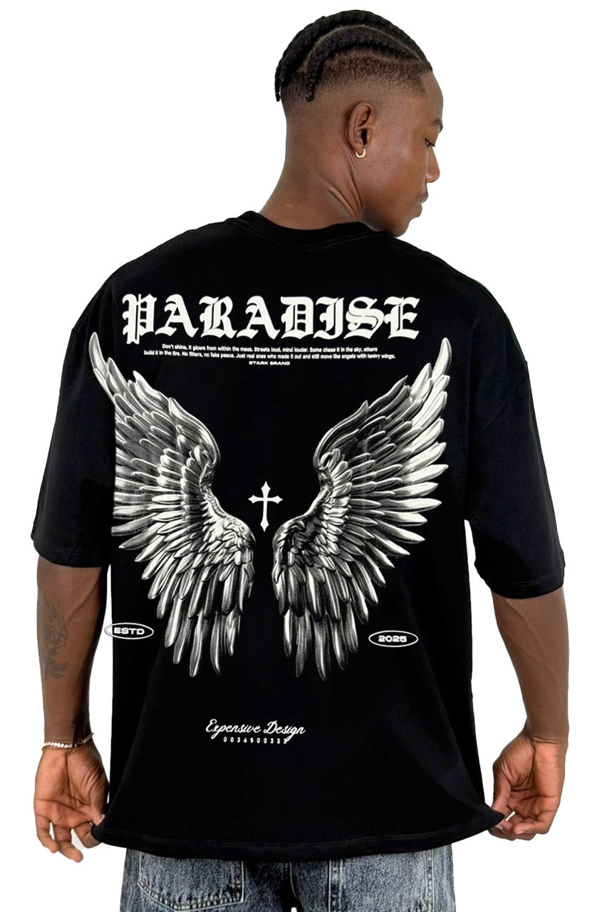 Oversize Negra Alas Paradise Alto Gramaje