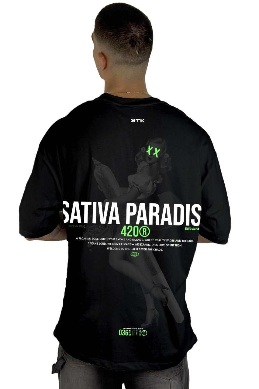 Oversize Negra Sativa Paradise Alto Gramaje