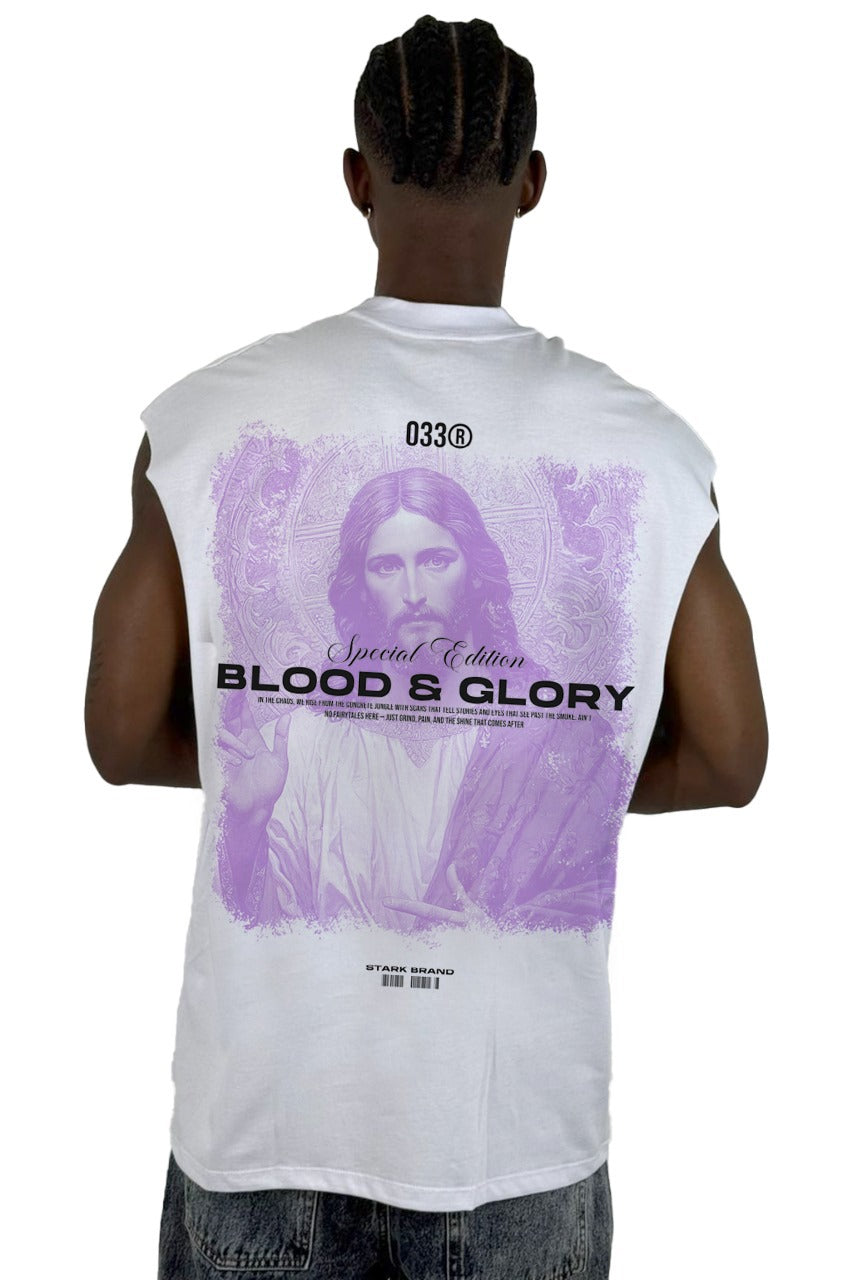 Camisilla Blanca Blood y Glory Alto Gramaje