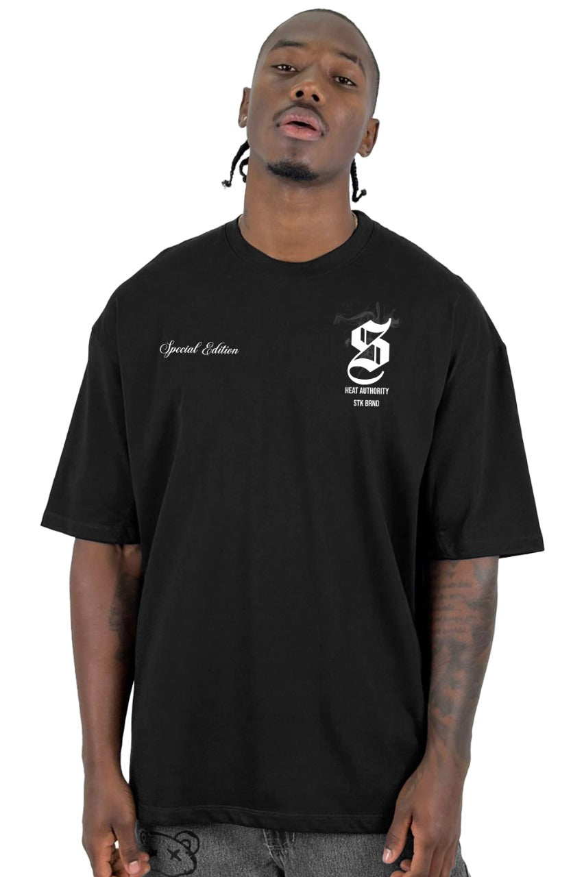 Oversize Negra Heat Authority Alto Gramaje