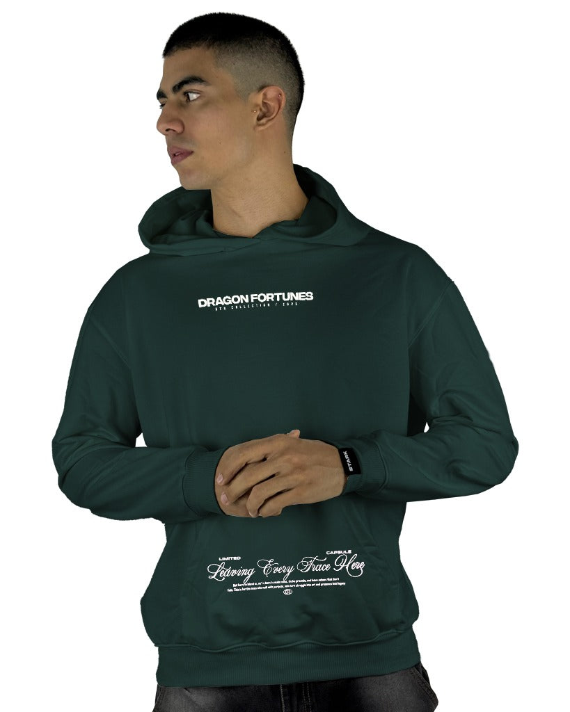 Buzo Capucha Verde Dragon Fortunes