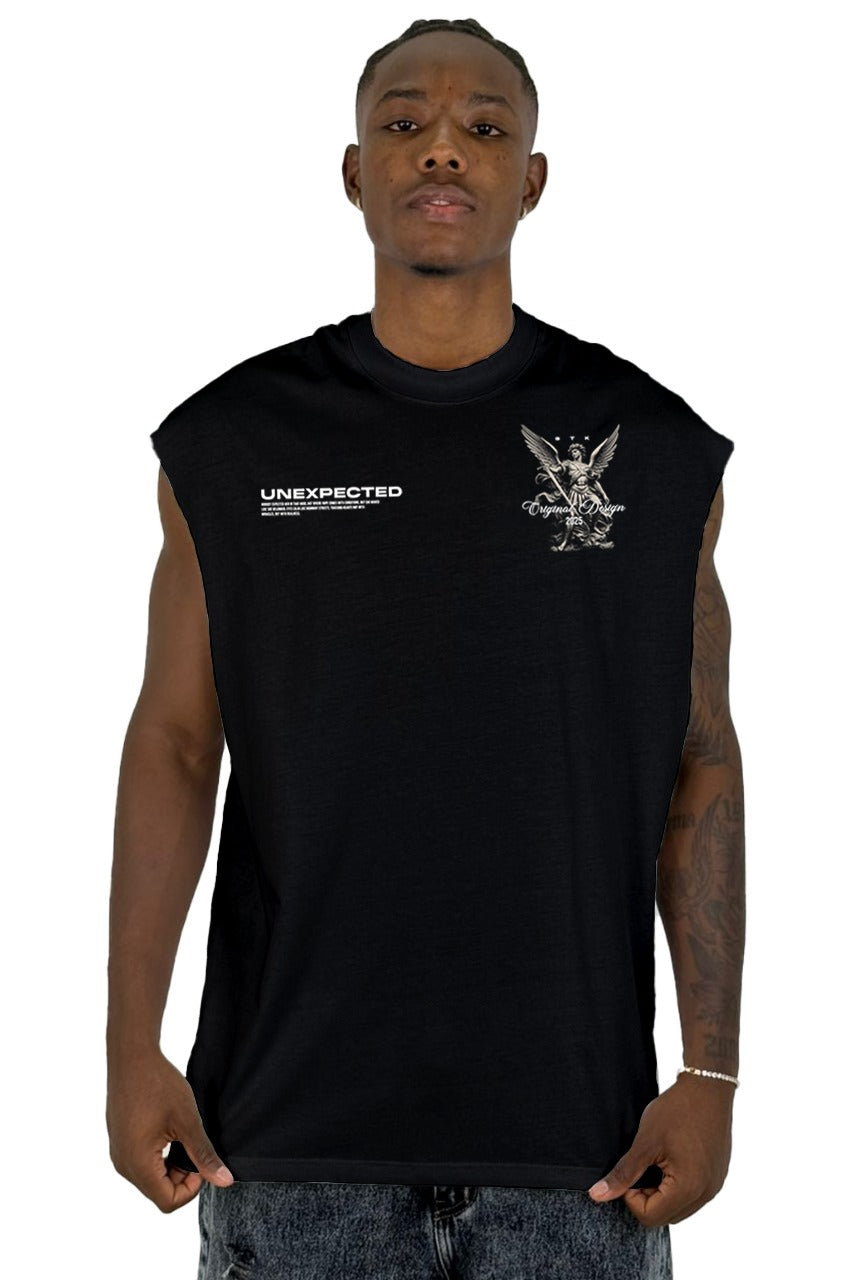 Camisilla Negra Unexpected Angel Alto Gramaje