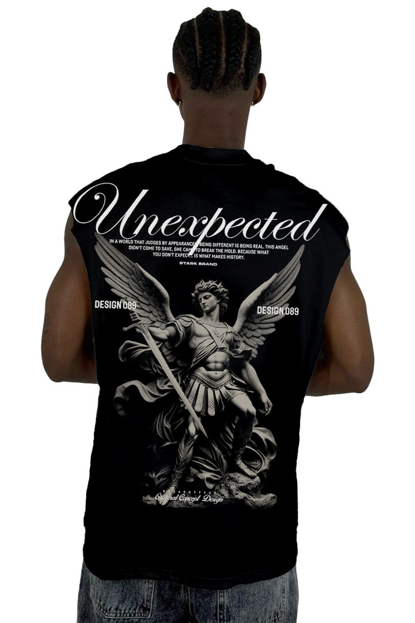 Camisilla Negra Unexpected Angel Alto Gramaje