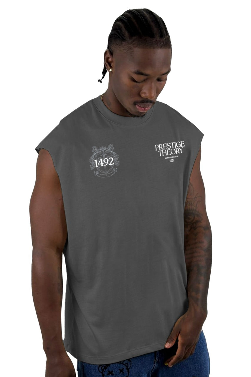 Camisilla Gris Oscuro Prestige Theory Alto Gramaje