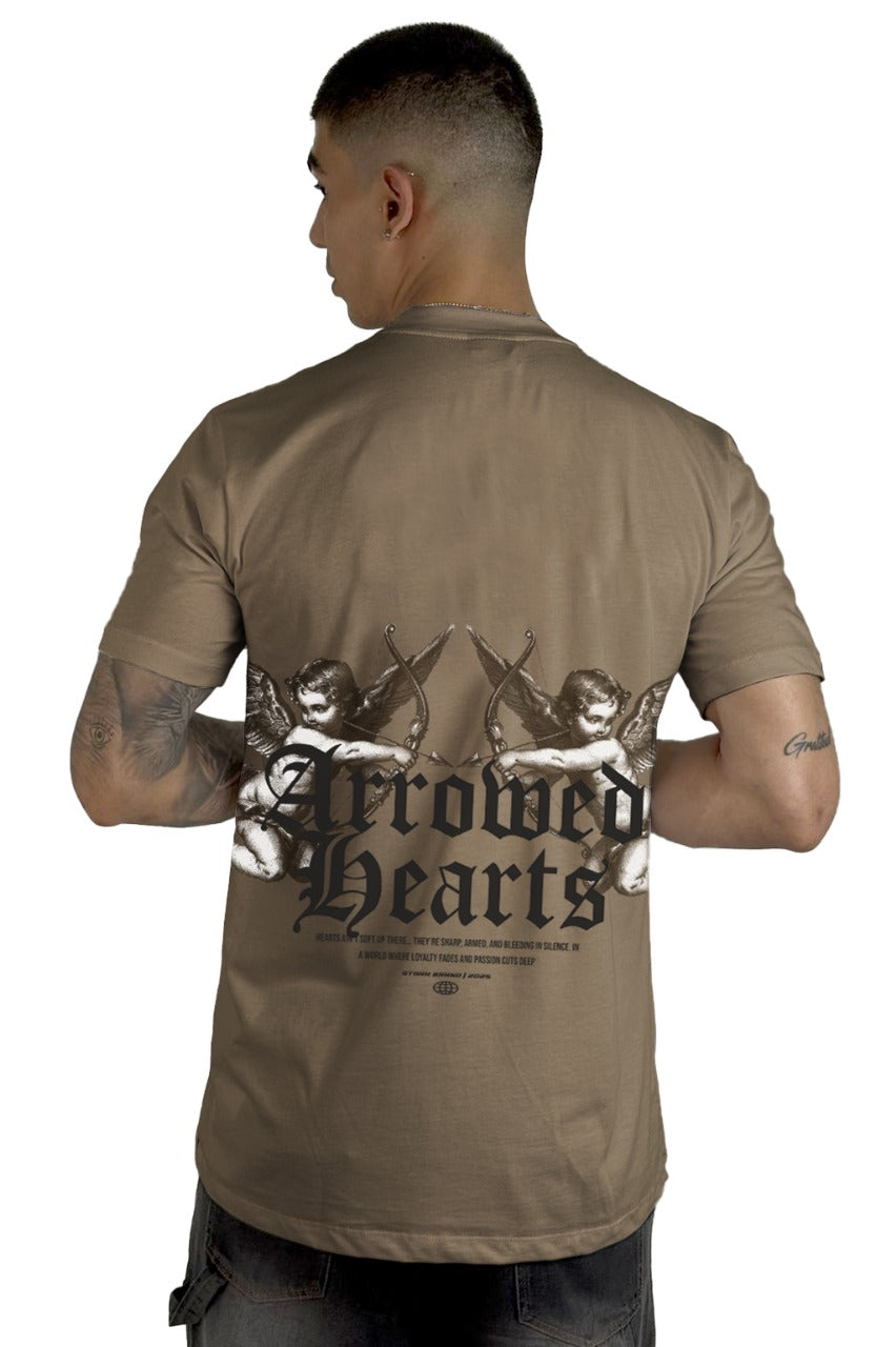 Camiseta Cafe Arromed Hearts Alto Gramaje