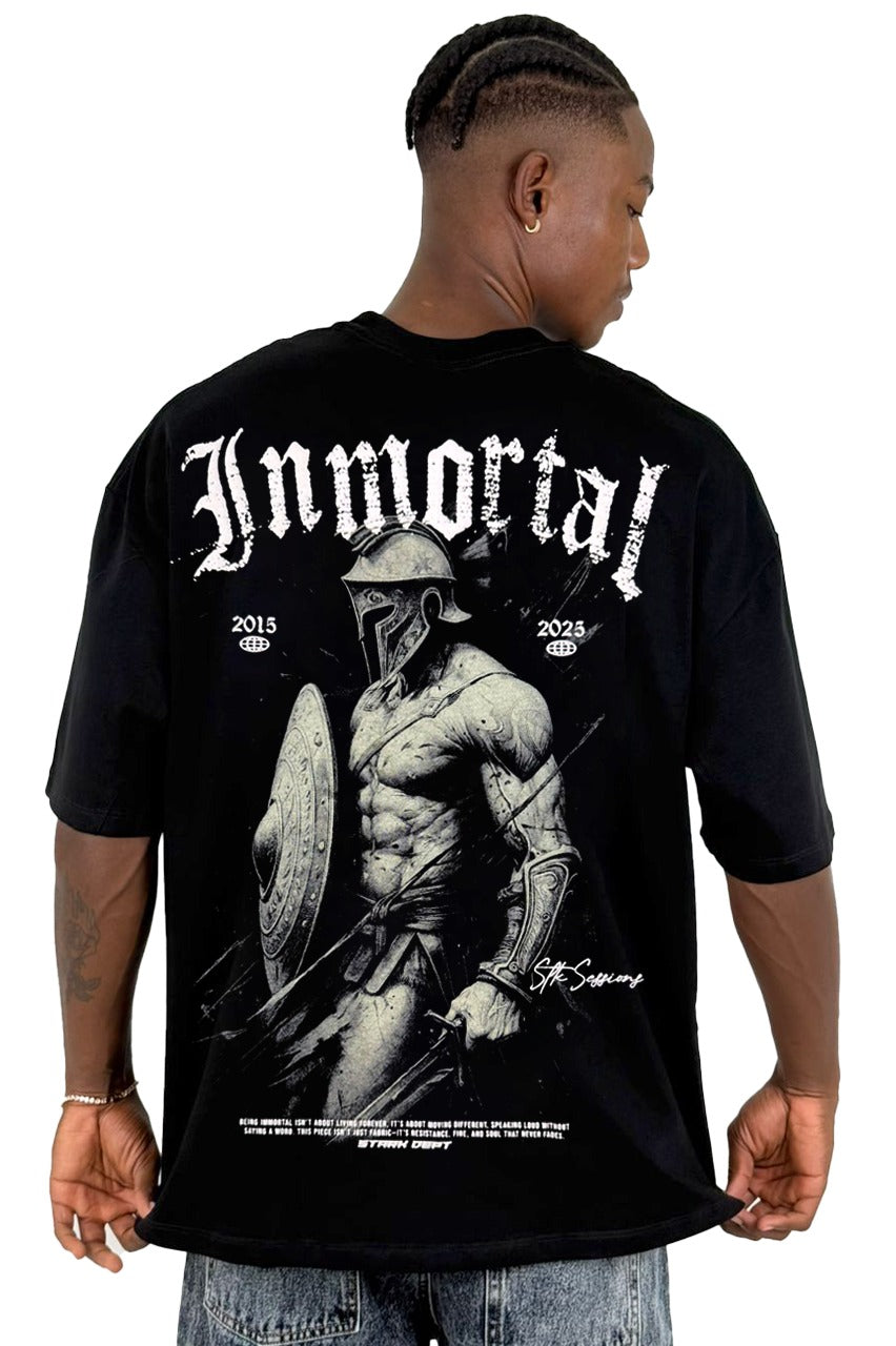 Oversize Negra Inmortal Alto Gramaje