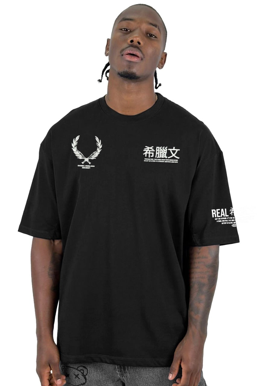 Oversize DAVID Negra Unreal Design Alto Gramaje