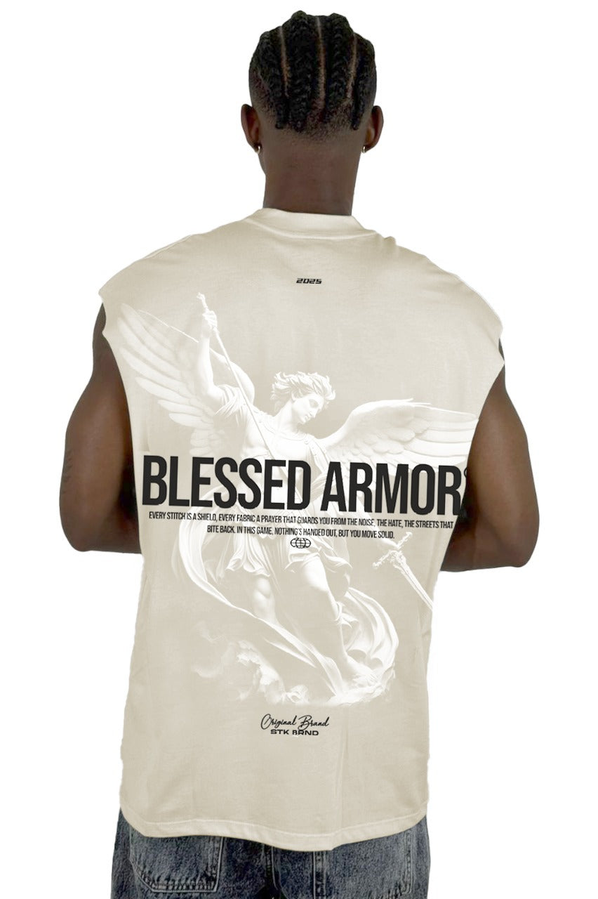 Camisilla Beige Blessed A Alto Gramaje