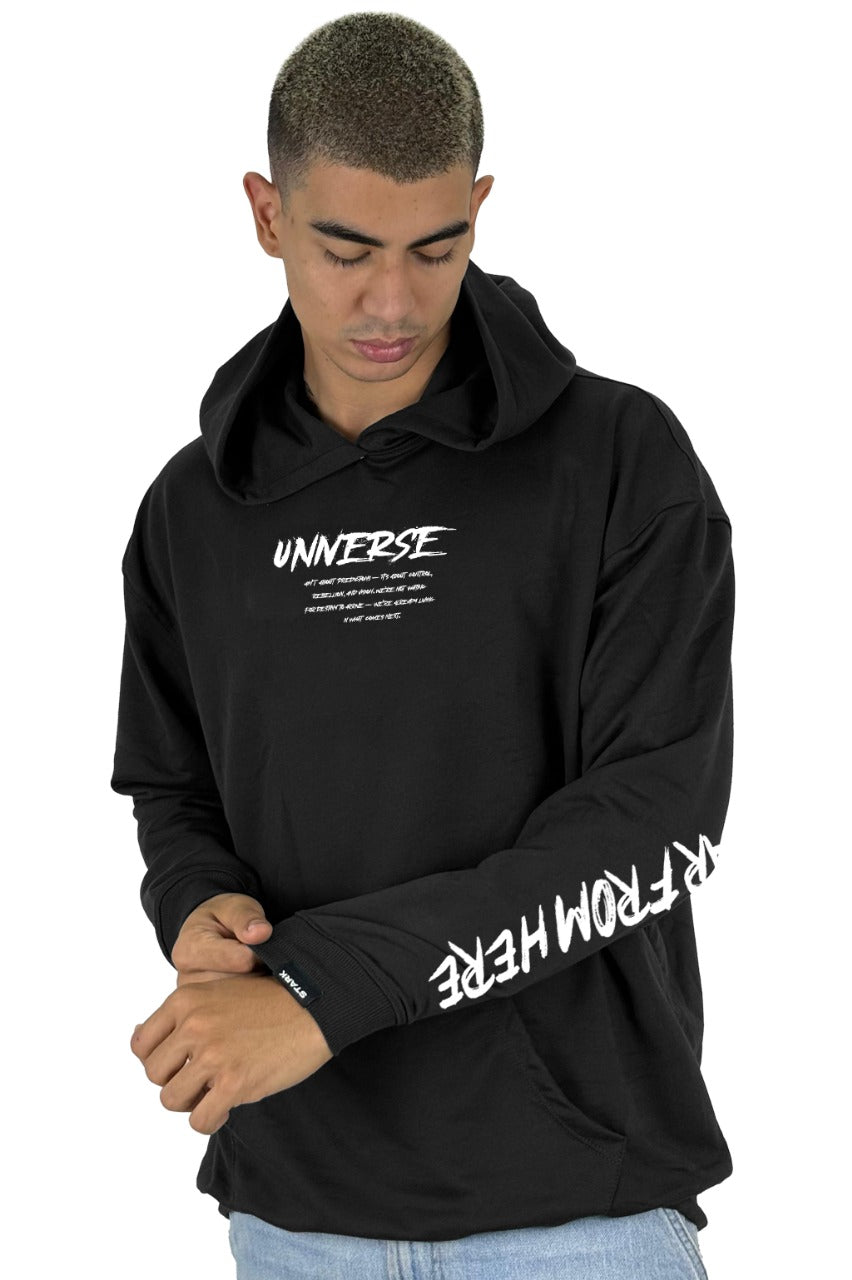 Buzo Capucha Negro Universe
