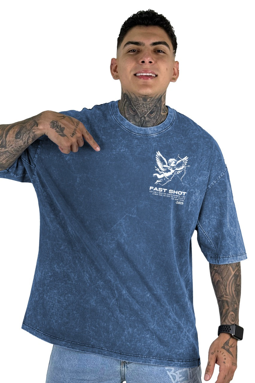 Oversize Sky Azul Fast Shot