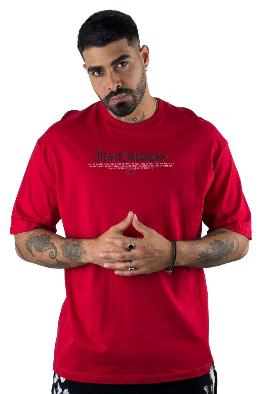 Oversize Roja Heart Breaker Alto Gramaje