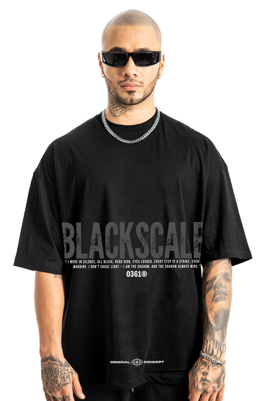 Oversize Negra Blackscale Alto Gramaje