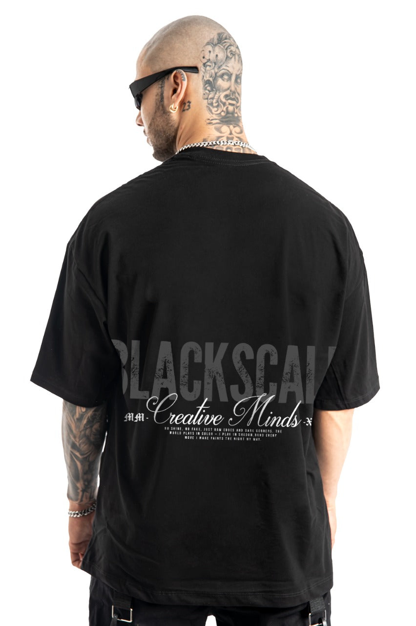 Oversize Negra Blackscale Alto Gramaje