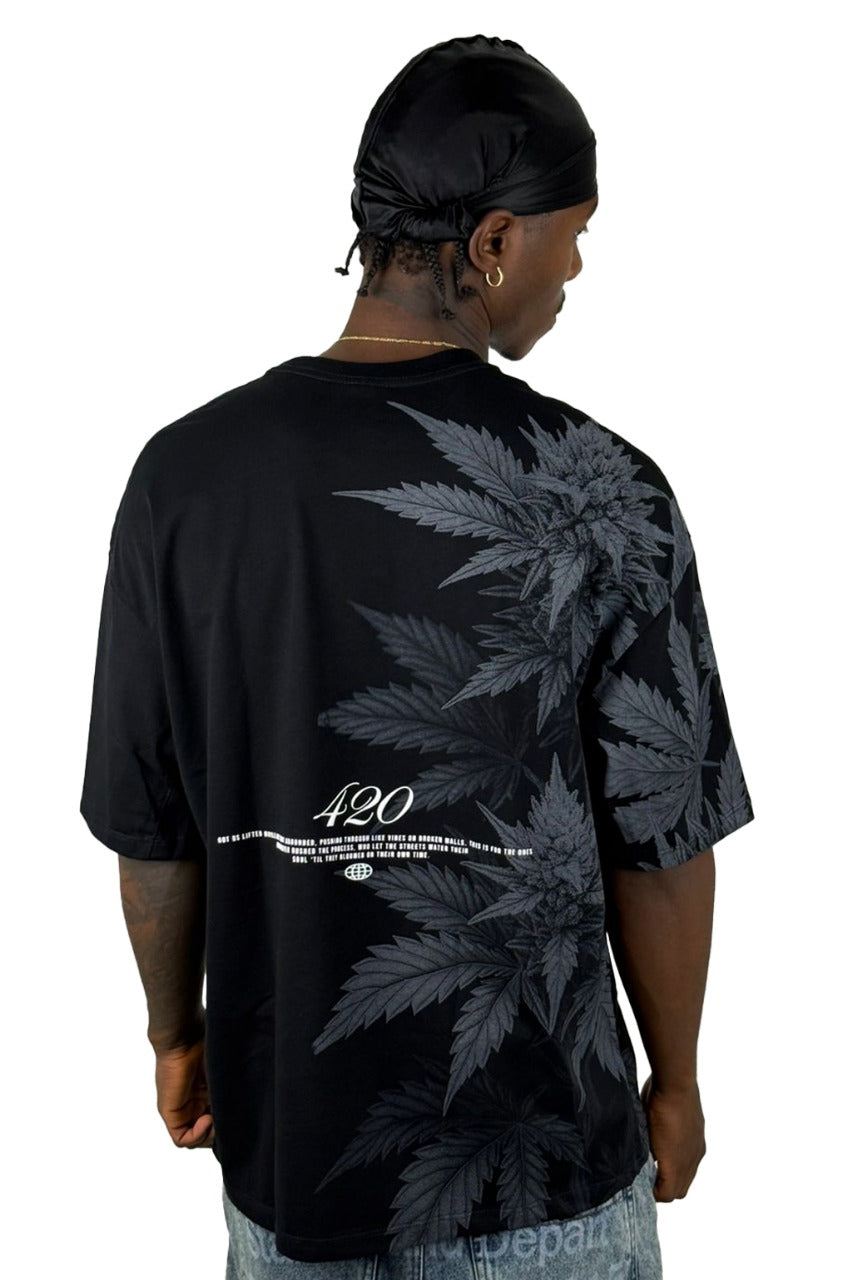 Oversize Negra Growth 420 Alto Gramaje