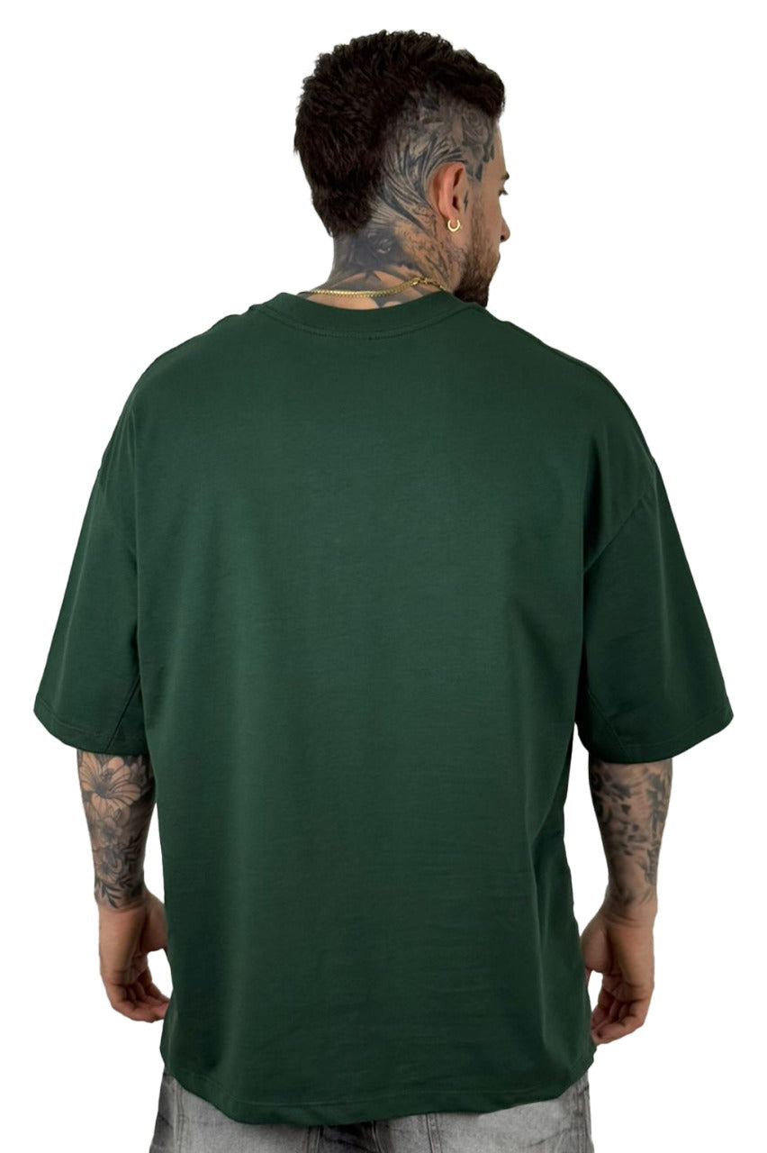 Oversize Basica Verde Claro Alto Gramaje