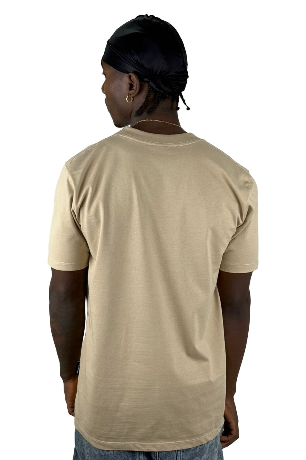 Camiseta Basica Beige Oscuro Alto Gramaje