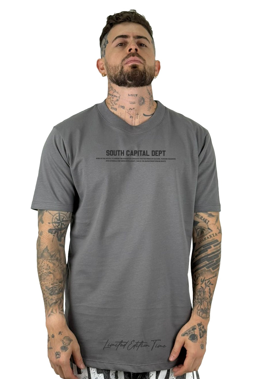 Camiseta Gris Oscuro South Capital Dept Alto Gramaje
