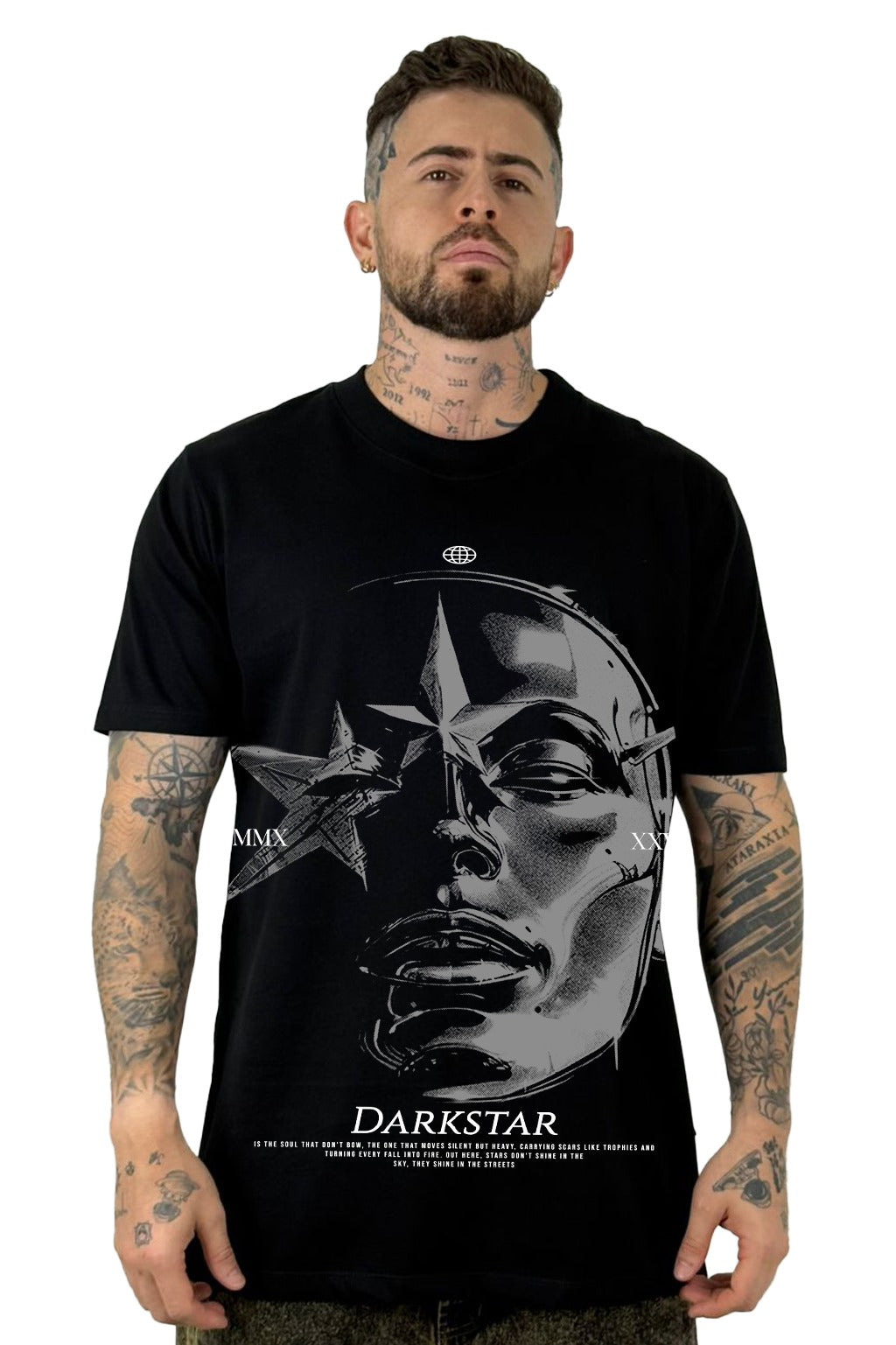 Camiseta Negra Darkstark Alto Gramaje