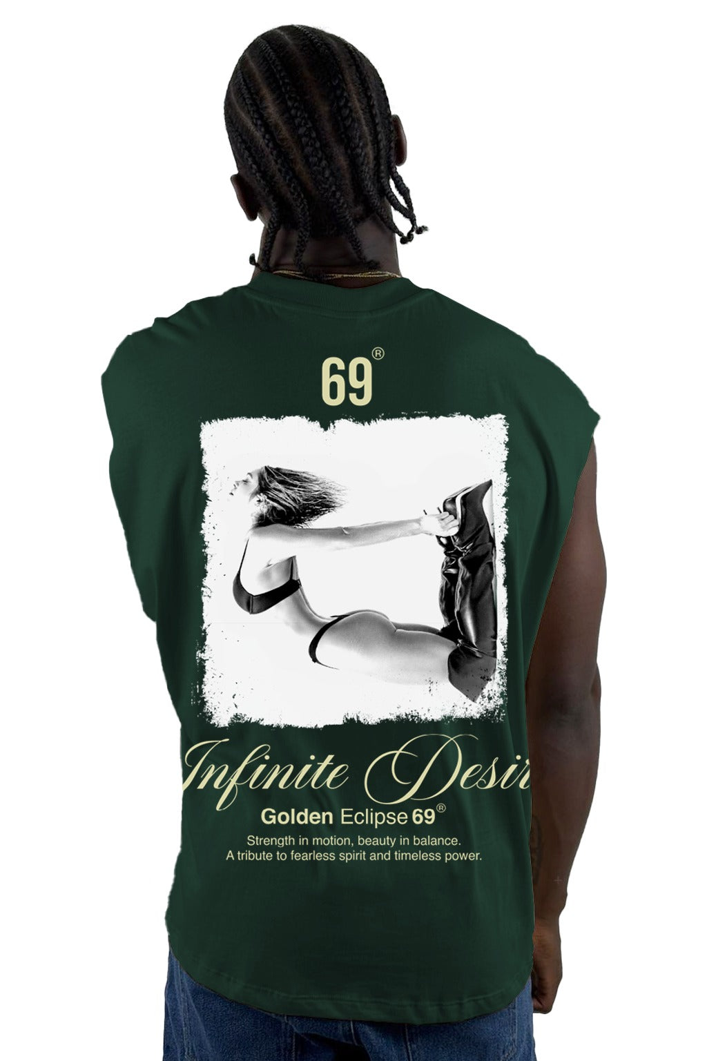 Camisilla Verde Infinite Desire Alto Gramaje