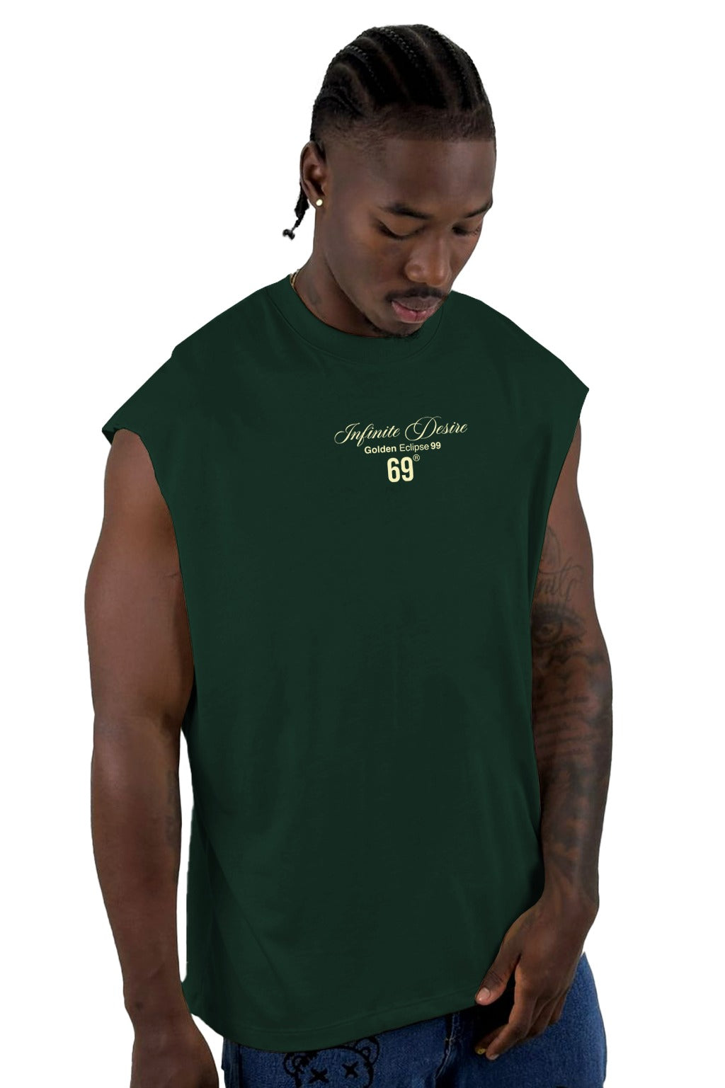 Camisilla Verde Infinite Desire Alto Gramaje