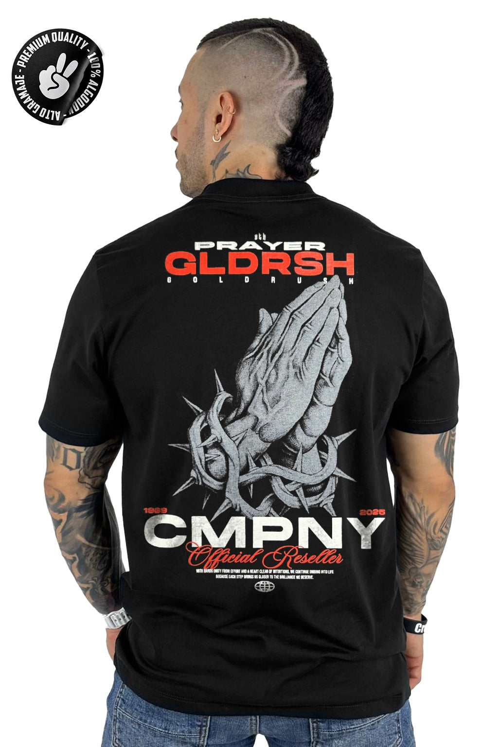 Camiseta alto gramaje prayer CMPNY