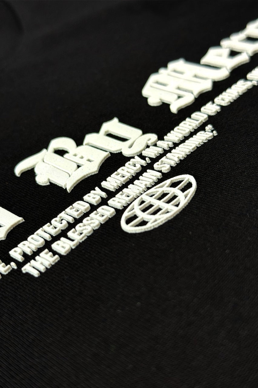 Oversize Negra Blessed Mercy Alto Gramaje